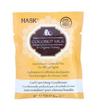 Hask - Repairing Deep Conditioner for curly hair - Coconut Milk & Organic Honey