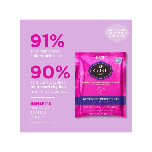 Hask - Deep Curl Revitalizing Conditioner Curl Care - Coconut Oil, Argan Oil & Vitamin E