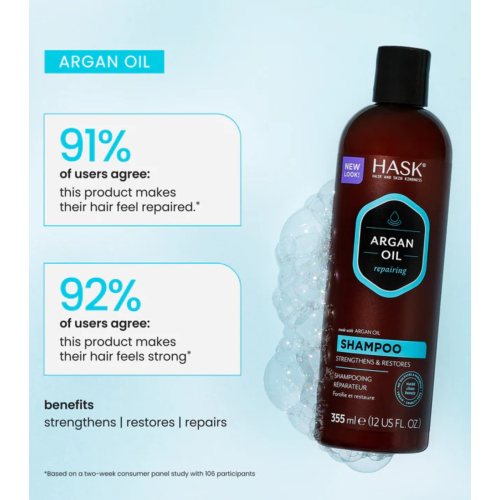 Hask - Repairing Shampoo - Argan Oil 355ml