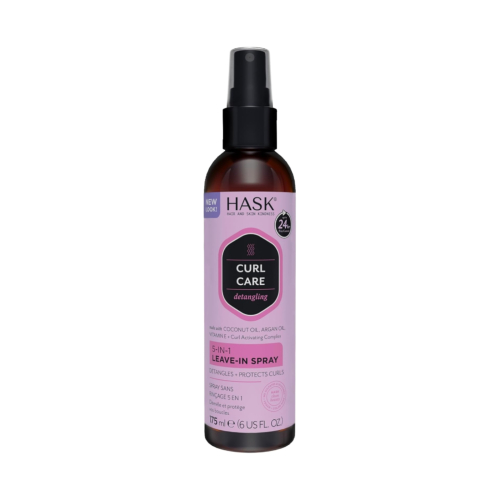 Hask - 5 in 1 Leave-In Spray Curl Care - Coconut Oil, Argan Oil and Vitamin E