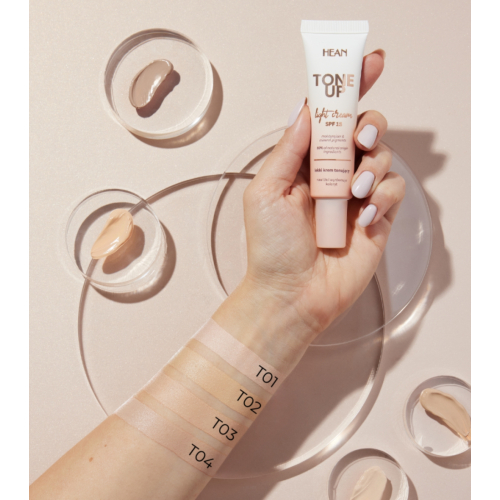 Hean - Tinted Toning Face Cream Tone Up SPF15 - T04: Warm