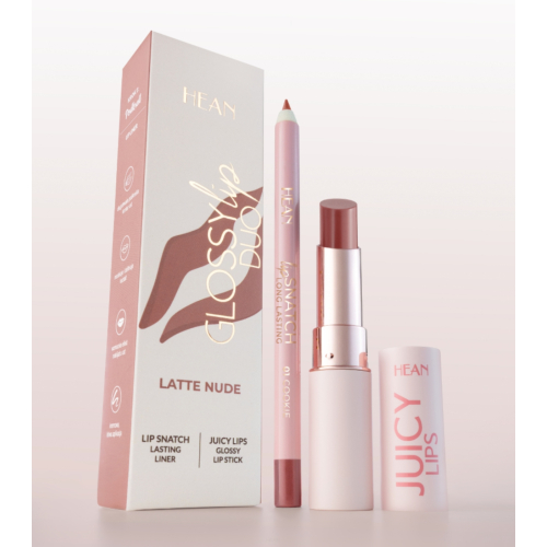 Hean - Lip Set Glossy Lip Duo - Latte Nude