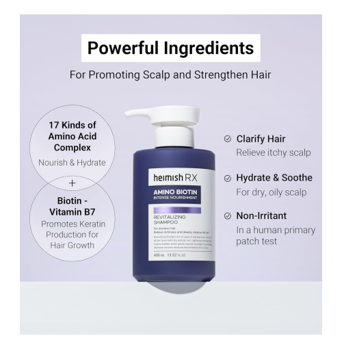 Heimish - *Heimish RX* - Revitalizing Shampoo Amino Biotin