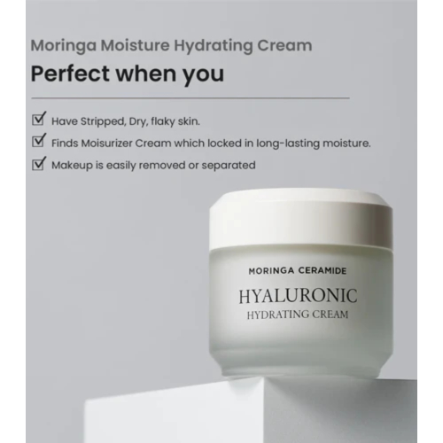 Heimish - *Moringa Ceramide* - Moisturizing facial cream Hyaluronic Hydrating Cream