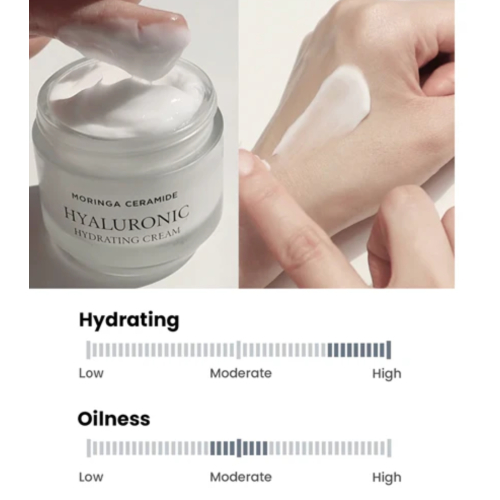 Heimish - *Moringa Ceramide* - Moisturizing facial cream Hyaluronic Hydrating Cream