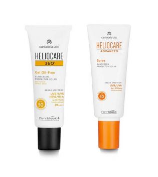 Heliocare - Sunscreen set Gel Oil-Free 360º SPF 50 + Spray Advanced SPF 50