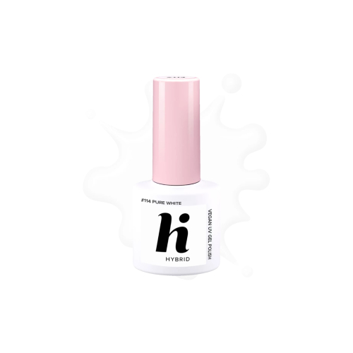 Hi Hybrid - Semi-permanent nail polish - 114: Pure White