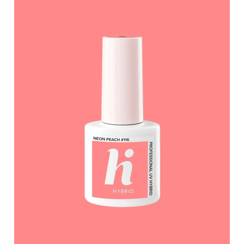 Hi Hybrid - Semi-permanent nail polish - 116: Neon Peach