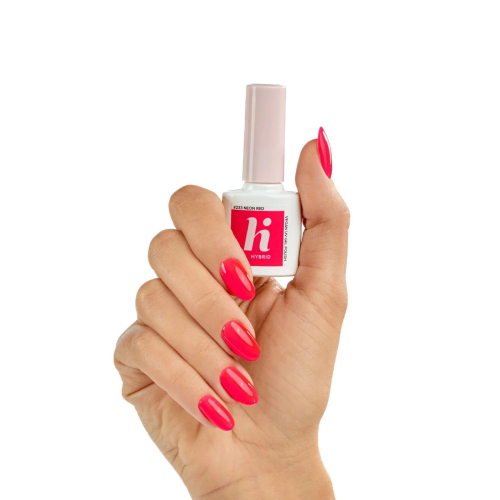 Hi Hybrid - Semi-permanent nail polish - 233: Neon Red