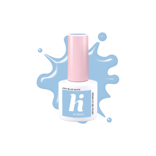Hi Hybrid - Semi-permanent nail polish - 317: Blue White