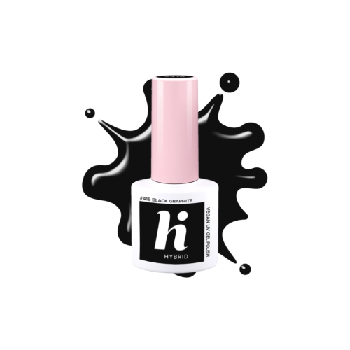 Hi Hybrid - Semi-permanent nail polish - 415: Black Graphite