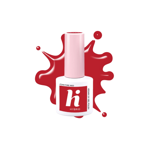 Hi Hybrid - Semi-Permanent Nail Polish - 244: Fire Red