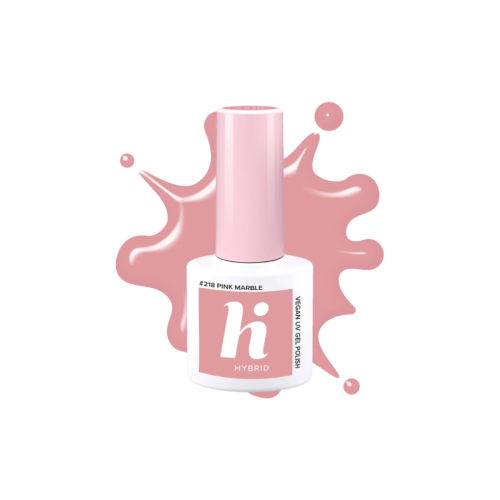 Hi Hybrid - Semi-Permanent Nail Polish - 218: Pink Marble