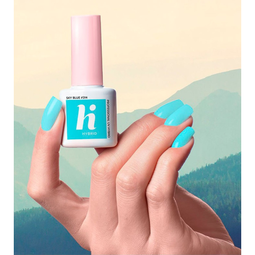 Hi Hybrid - *Hi Travel* - Semi-Permanent Nail Polish - 314: Sky Blue