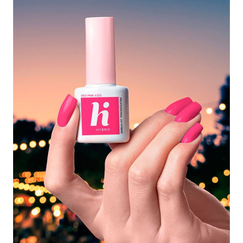 Hi Hybrid - *Hi Vibes* - Semi-Permanent Nail Polish - 225: Red Pink