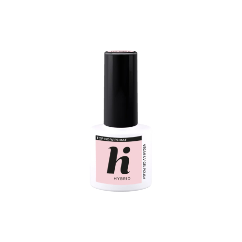 Hi Hybrid - Matte top coat for semi-permanent nail polish Top No Wipe Mat