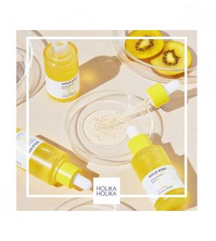 Holika Holika - Pack 2 illuminating serums + night cream Gold Kiwi Vita C+