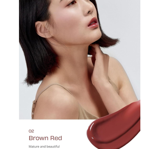 House of HUR - Lip Tint Glowy Ampoule Tint - 02: Brown Red
