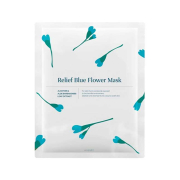 Hyggee - Cellulose face mask with aloe vera and allantoin Relief Blue Flower