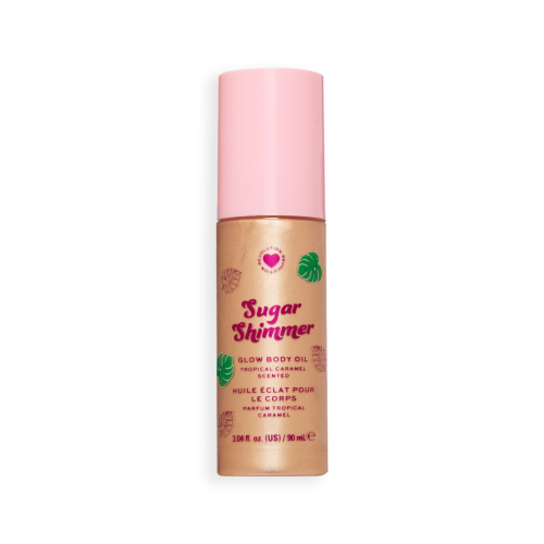 I Heart Revolution - Body Oil Tropical Caramel Glow - Sugar Shimmer Gold