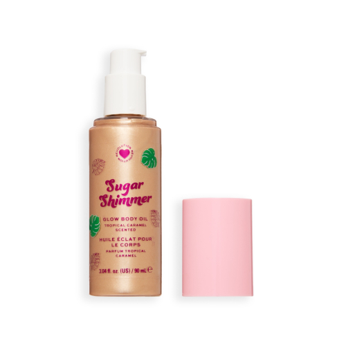 I Heart Revolution - Body Oil Tropical Caramel Glow - Sugar Shimmer Gold