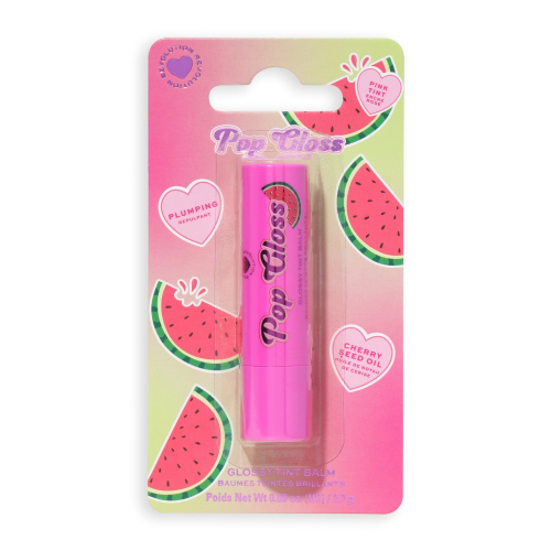 I Heart Revolution - Lip Balm Pop Gloss - Watermelon Pink