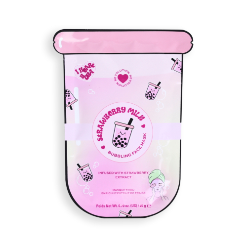 I Heart Revolution - *I Heart Boba* - Sheet Mask - Strawberry Milk
