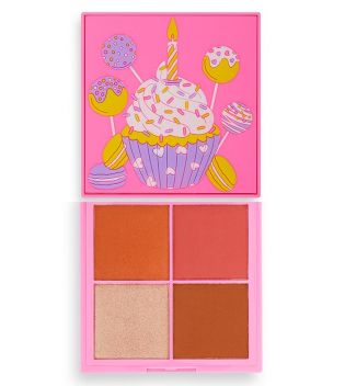 I Heart Revolution - Face Palette Birthday Cake - Caramel Candy