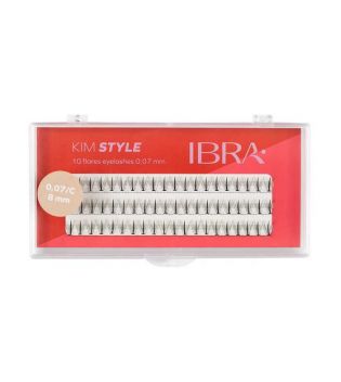 Ibra - Individual False Eyelashes Kim Style 0.07 C - 8mm