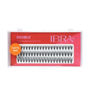 Ibra - Individual false eyelashes 20D/0.07 C - Mix of sizes