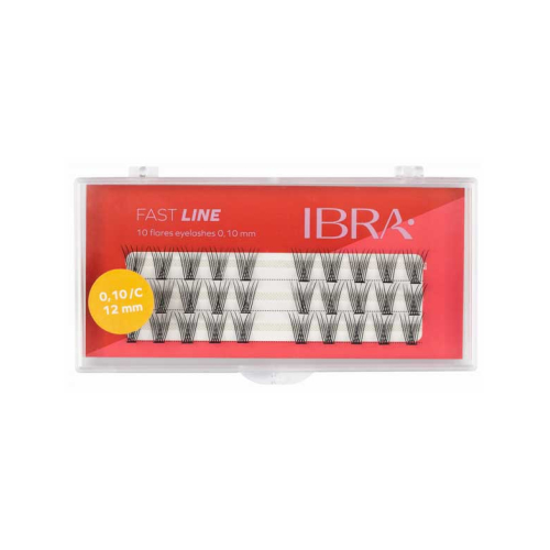 Ibra - Individual False Eyelashes Fast Line 0.10 C - 12mm
