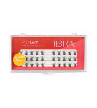 Ibra - Individual false eyelashes Fast Line 0.10 C - 8mm