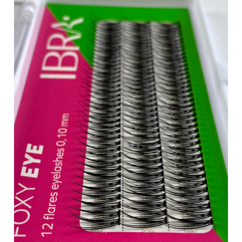 Ibra - Individual false eyelashes Foxy Eye 0.10 J - Mix size