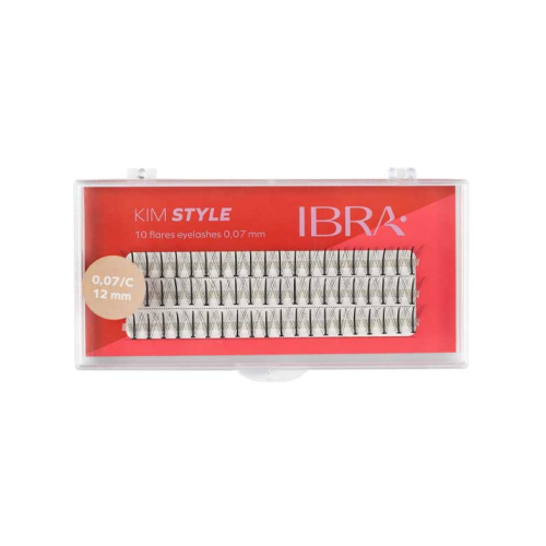 Ibra - Individual False Eyelashes Kim Style 0.07 C - 12mm