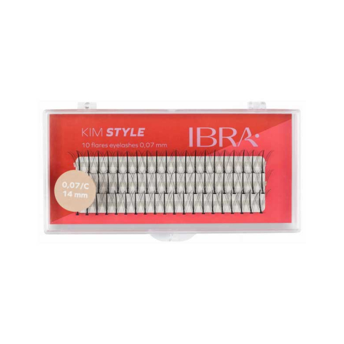 Ibra - Individual False Eyelashes Kim Style 0.07 C - 14mm