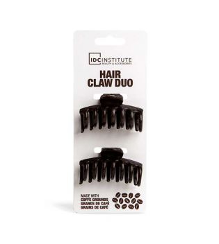 IDC Institute - Set of 2 coffee clips Hair Claw Duo