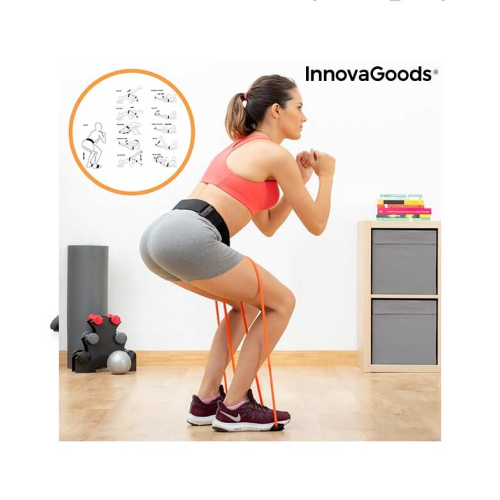 InnovaGoods - Belt with resistance bands for buttocks Bootrainer