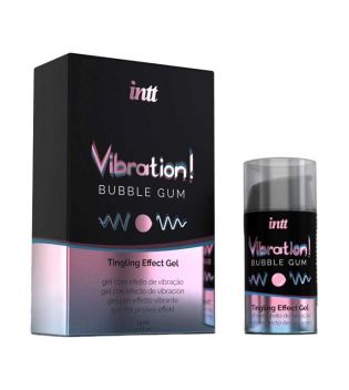 Intt - Exciting gel with vibration effect - Bubble Gum