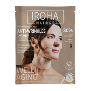 Iroha Nature - Anti-Wrinkle and Anti-Aging Mask for Face and Neck - Collagen + Hyaluronic Acid