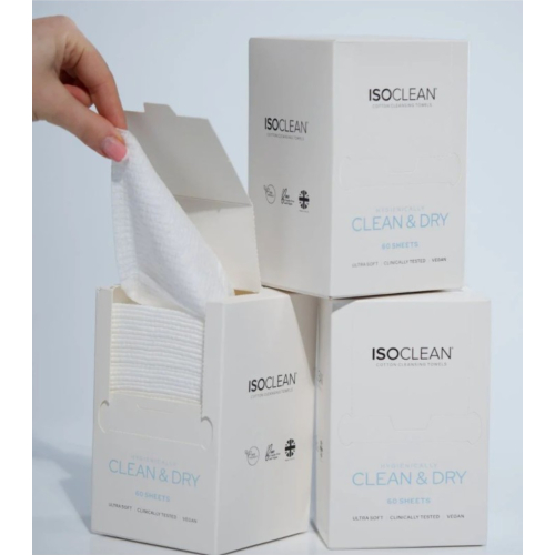 ISOCLEAN - Disposable cotton wipes - 60 uds