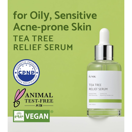 iUNIK - Facial Serum Tea Tree Relief - Acne Skin