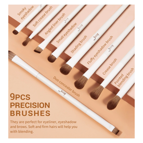 Jessup Beauty - *Collection II* - Brush Set with Case - Light Gray