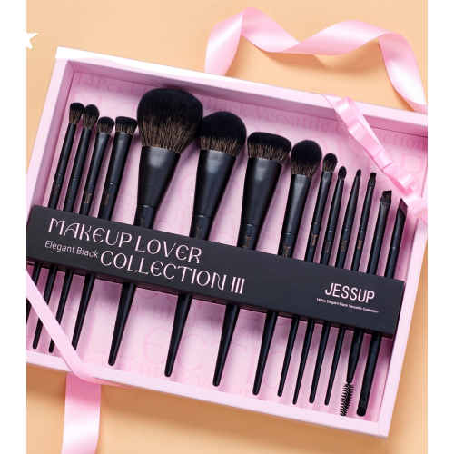 Jessup Beauty - *Collection III* - Brush set with box - Elegant Black