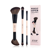 Jessup Beauty - *Collection VI* - Set of 3 brushes - Peach Dust