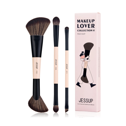 Jessup Beauty - *Collection VI* - Set of 3 brushes - Peach Dust