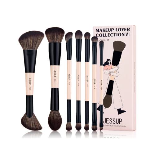Jessup Beauty - *Collection VI* - Set of 7 brushes - T600: Peach Dust