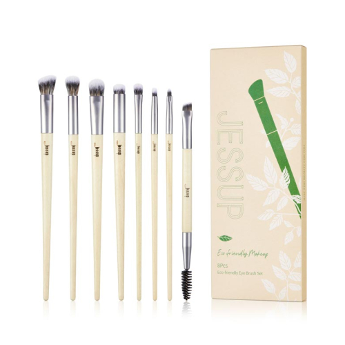 Jessup Beauty - *Eco-Friendly Makeup* - 8 piece brush set - T328: Burlywood