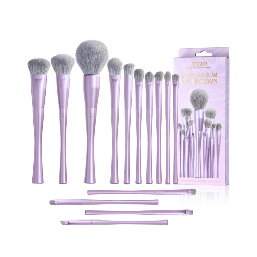 Jessup Beauty - *Everyday Glam* - Brush Set 14pc Luxury Purple - T512