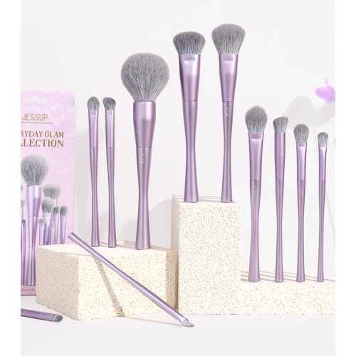 Jessup Beauty - *Everyday Glam* - Brush Set 14pc Luxury Purple - T512