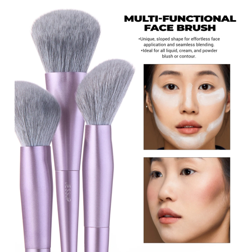 Jessup Beauty - *Everyday Glam* - Brush Set Face Coverage Trio - T513